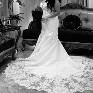 STUNNING wedding dress! With veil